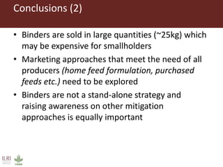 Mycotoxin binders: An option for safer milk in Kenya?