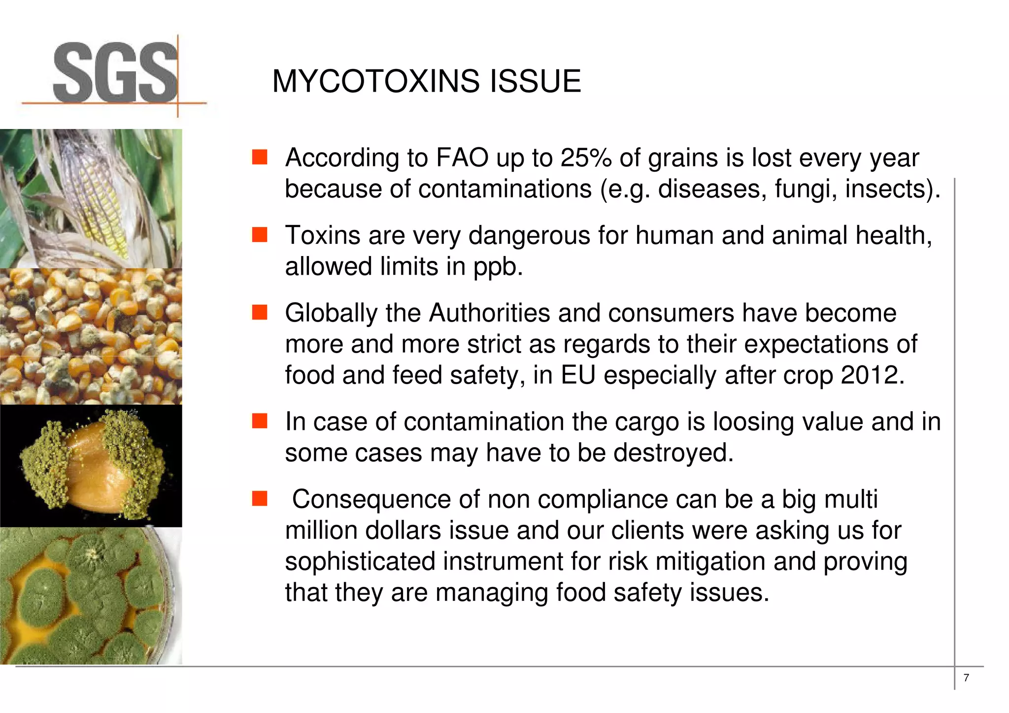 Mycotoxin monitoring program SGS | PDF