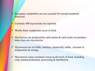 Mycotoxins | PPTX