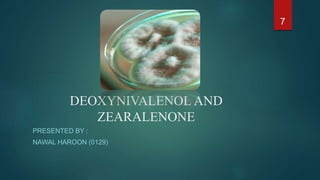 Mycotoxins types and characterization