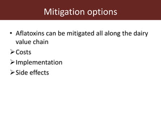 Mycotoxins in livestock systems in developing countries