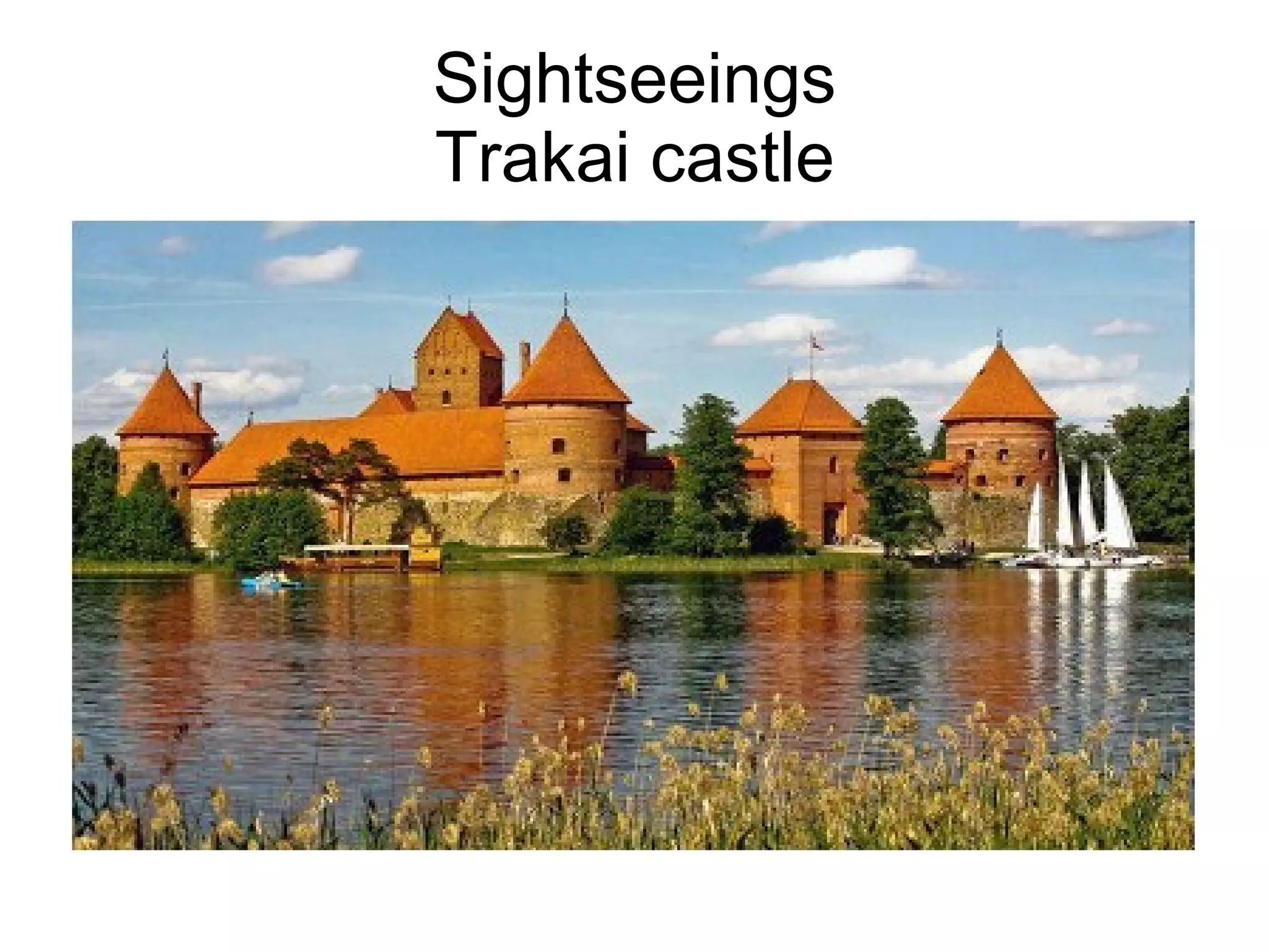 Sightseeings Trakai castle 