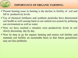 organic farming prospects and constraints | PPTX