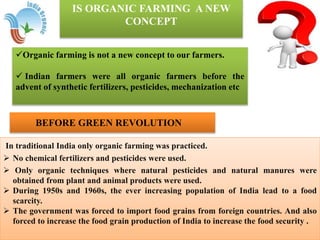 organic farming prospects and constraints | PPTX