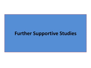 Further Supportive Studies
 