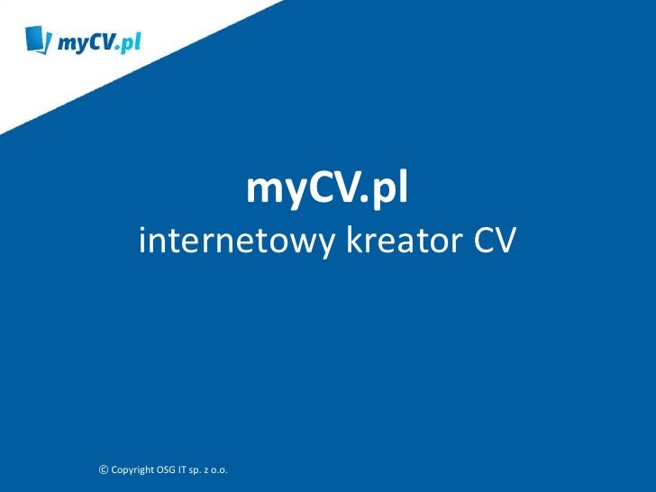 Mycvpl Darmowy Kreator Cv