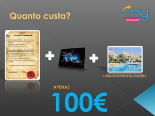 100€
1 SEMANA DE FÉRIAS EM ALBUFEIRA
APENAS
Quanto custa?
 