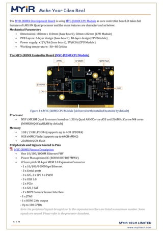 Development Board for NXP i.MX 8M Quad Application Processors | PDF