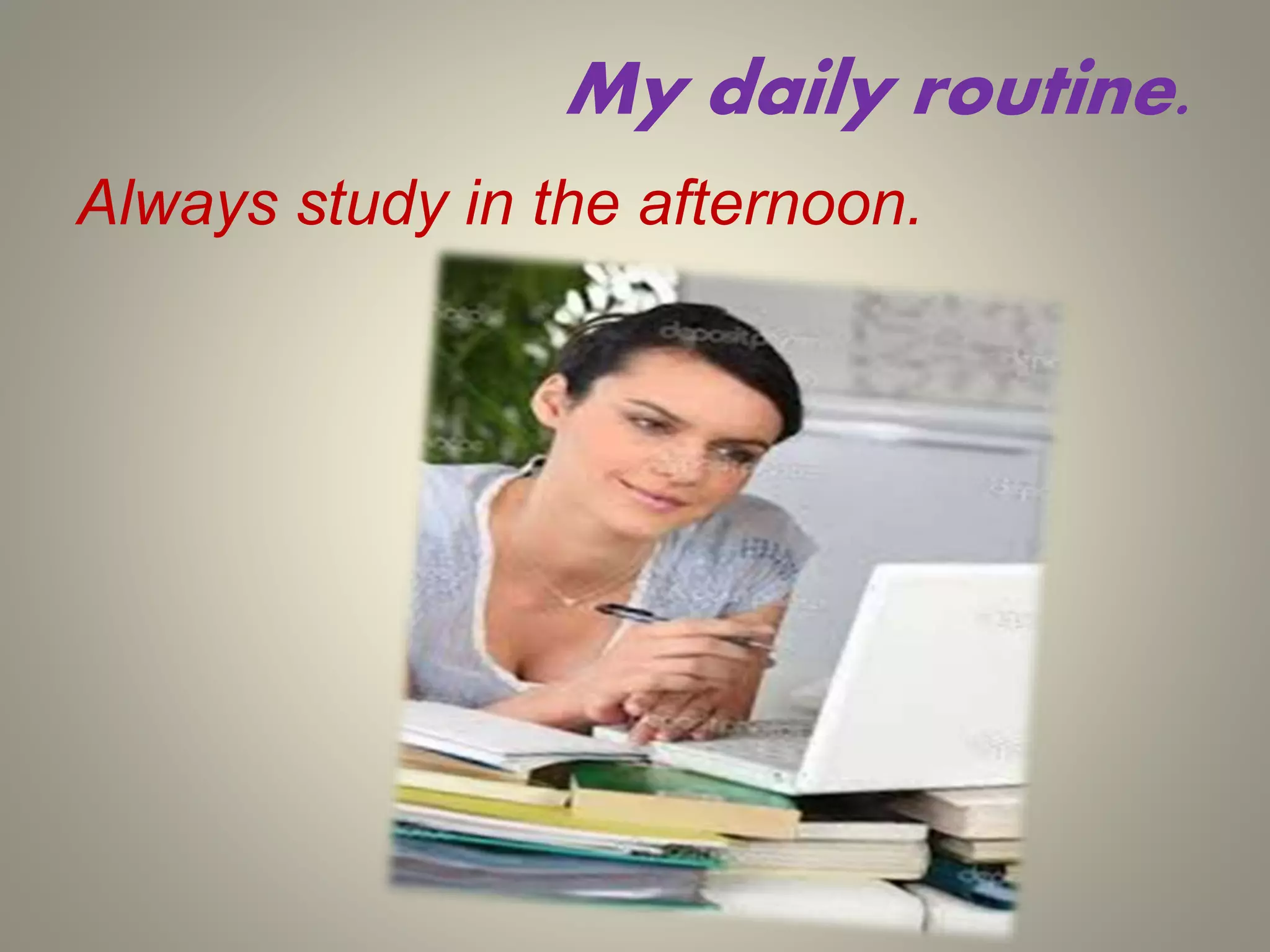 My daily routine | PPTX