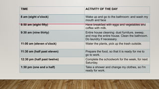 My daily routine- DANIEL.pptx..................... | PPTX