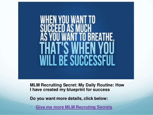 My daily Routine For Success My daily routine for success