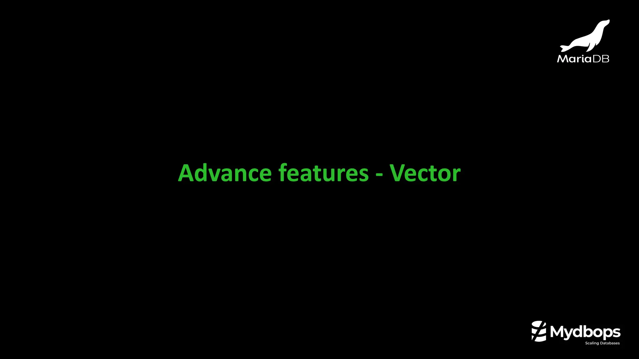 Advance features - Vector
 