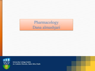 Pharmacology
Dana almashjari
 