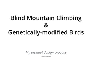 Blind Mountain Climbing
Nathan Kane
UI designer & developer
My UI design process, and how you can help
 