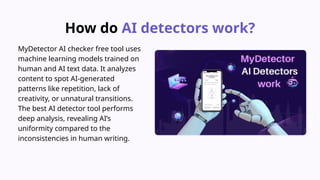 Accurate AI Content Detector for ChatGPT and other tools - MyDetector ...