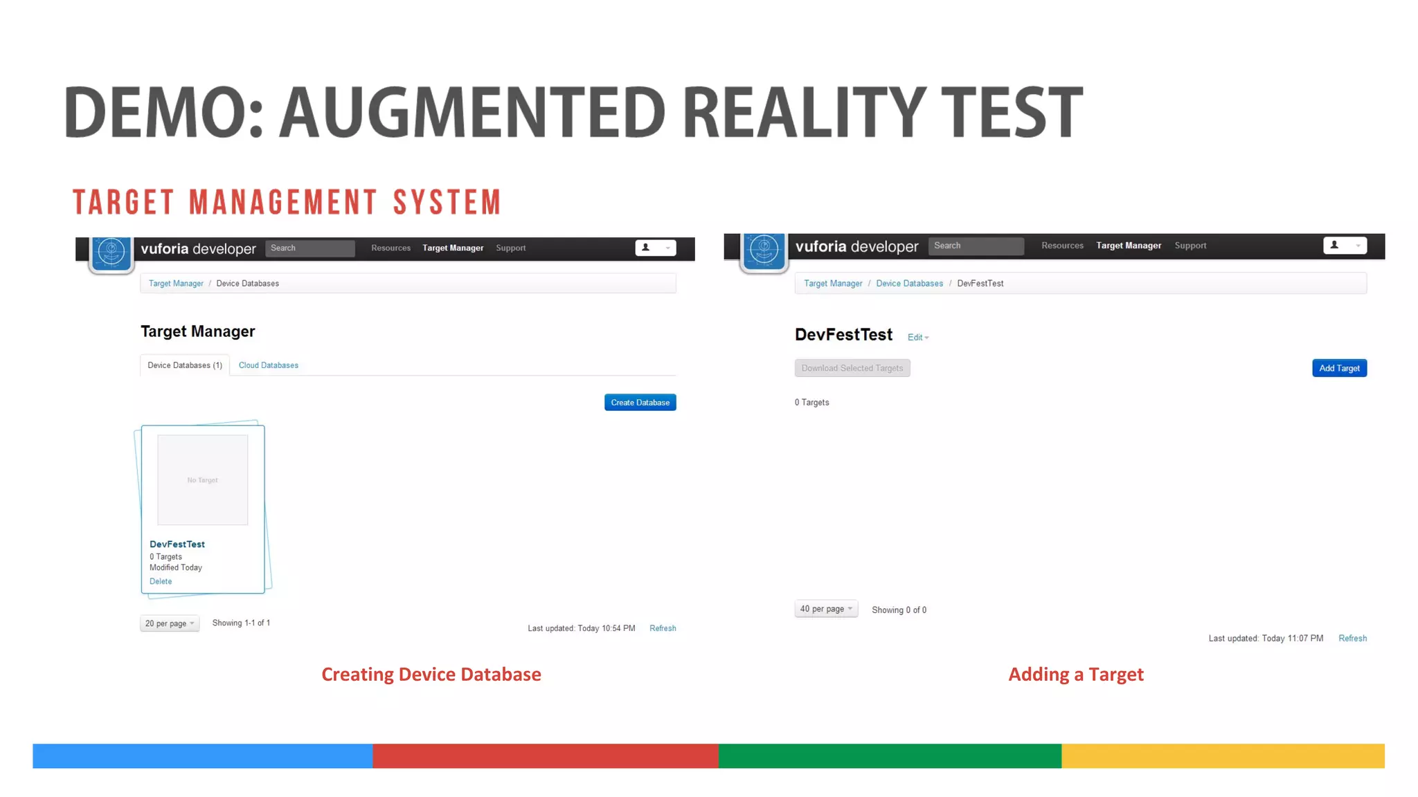 Creating Device Database

Adding a Target

 