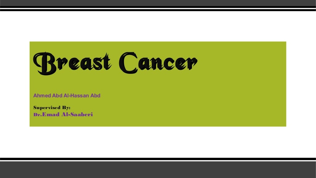 breast cancer case study