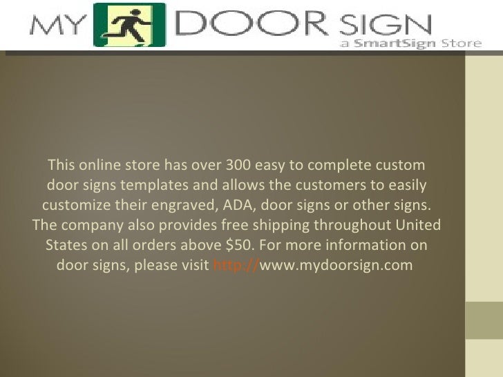 Mydoorsign Com Leading Provider Of Office Door Signs For Workplaces