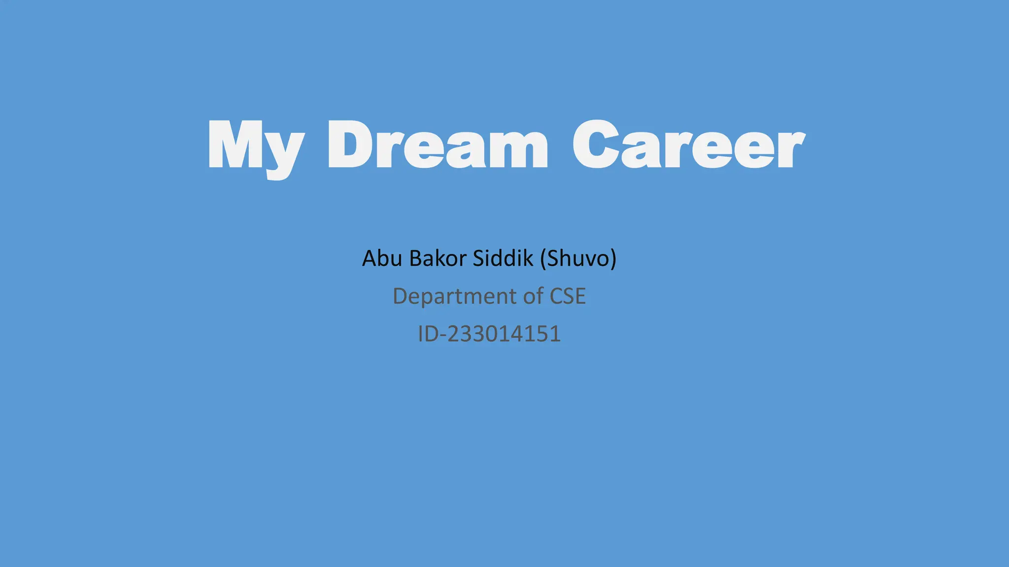 My Dream Career Presentation on cse.pptx