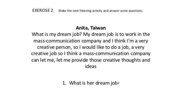 my dream job