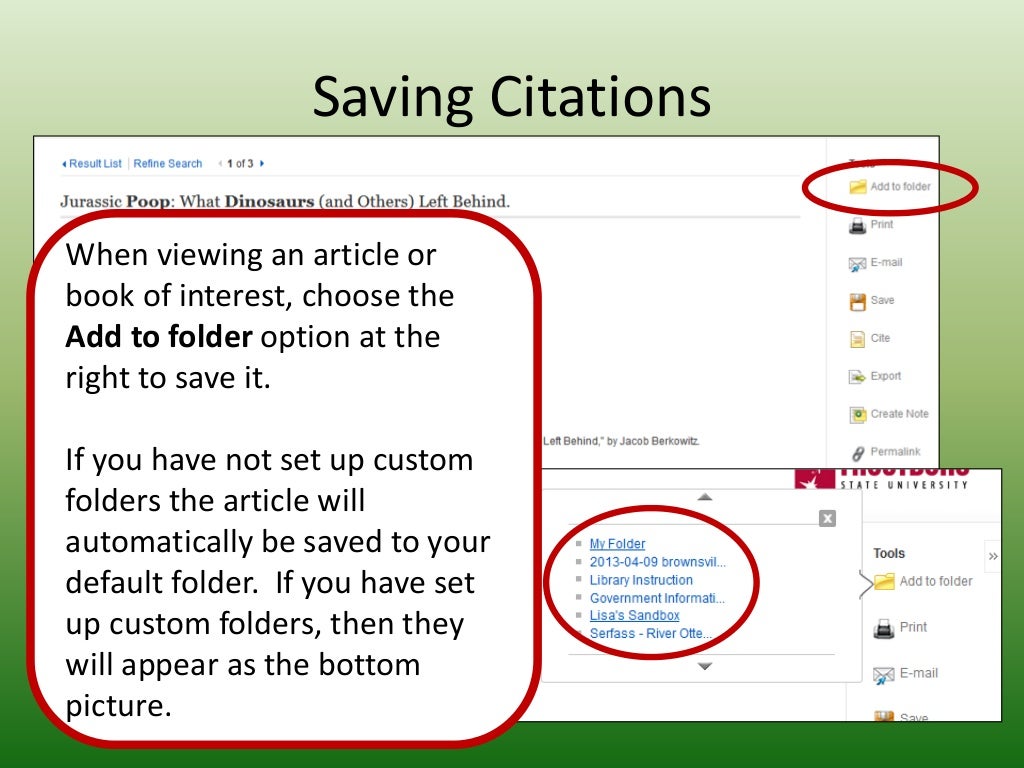Save citations and create search and journal alerts in Save citations and create search and journal alerts in