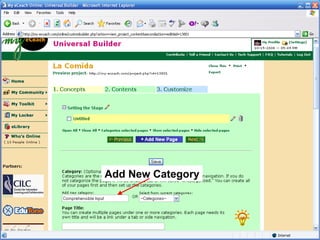 Comprehensible Input Add New Category