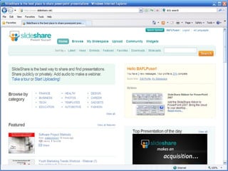 You can go to SlideShare.net