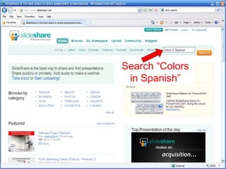 Search Colors in Spanish Search “Colors in Spanish”