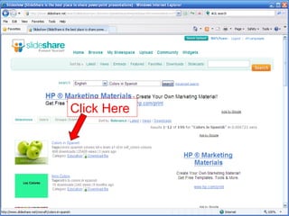 Click Colors in Spanish Click Here