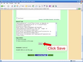 Save Page Click Save