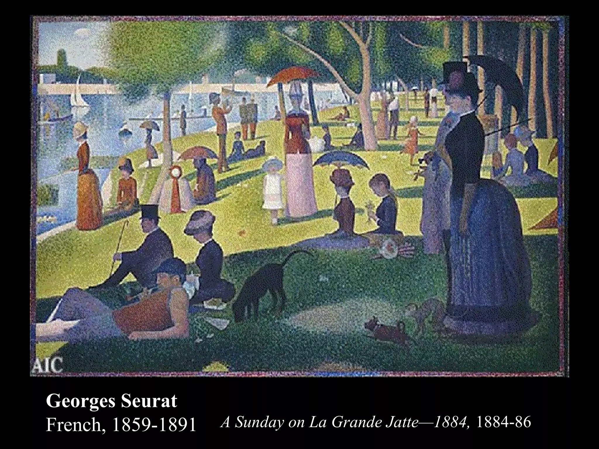 Georges Seurat
French, 1859-1891

A Sunday on La Grande Jatte—1884, 1884-86

 