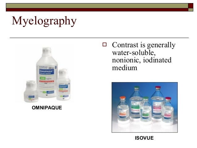 myelography water pressure conversion chart