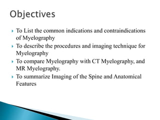 Myelography PPT bmit 4th Semester .pptx