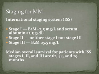 Iss Stage Multiple Myeloma | PPTX