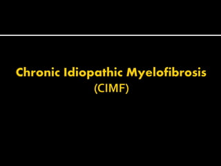 Myeloproliferative neoplasms for students