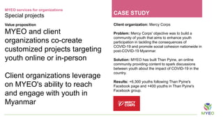 MYEO, Myanmar Youth Empowerment Opportunities 101 | PDF