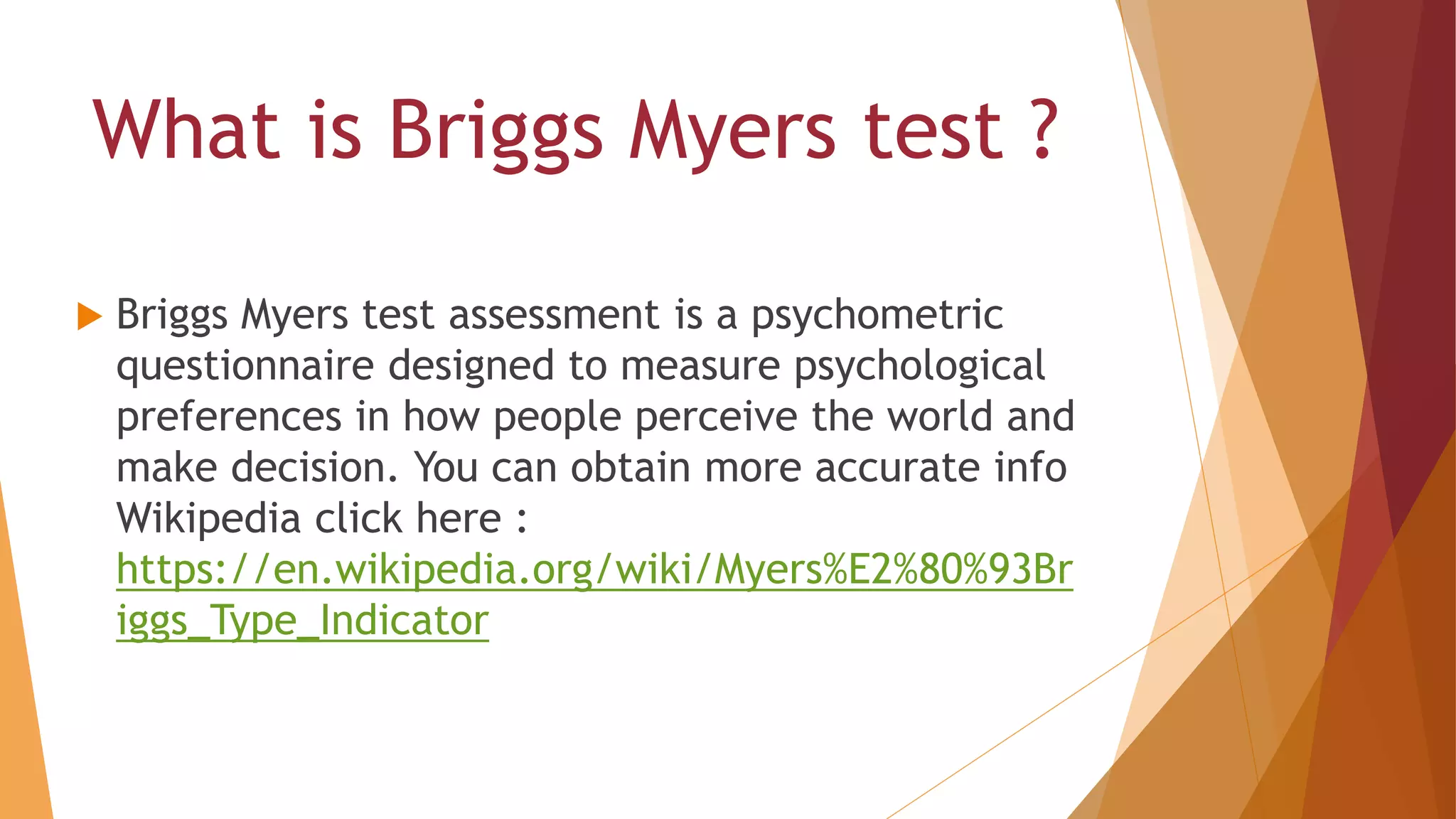 Best Free Myer Briggs Test