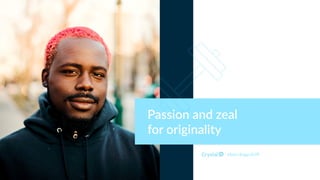 Myers Briggs ESTP
Passion and zeal
for originality
 