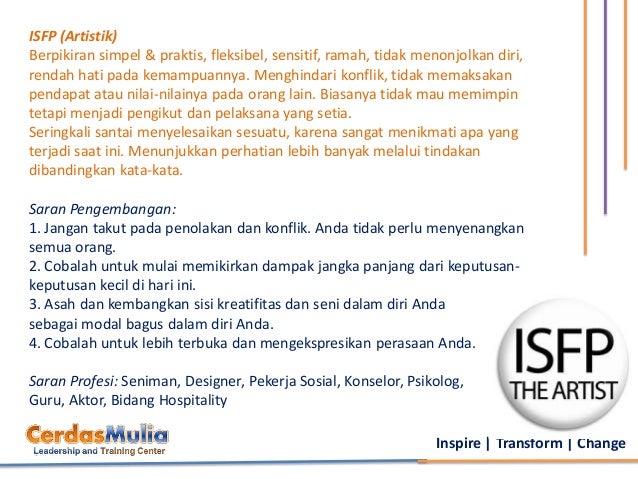 Myers Briggs MBTI Personality Types Indonesia