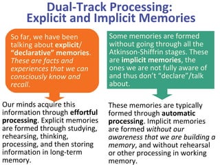 psychology of memory | PPT