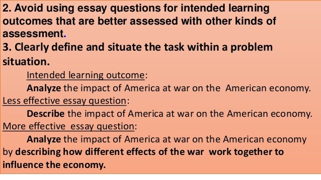 Essay type exam picture