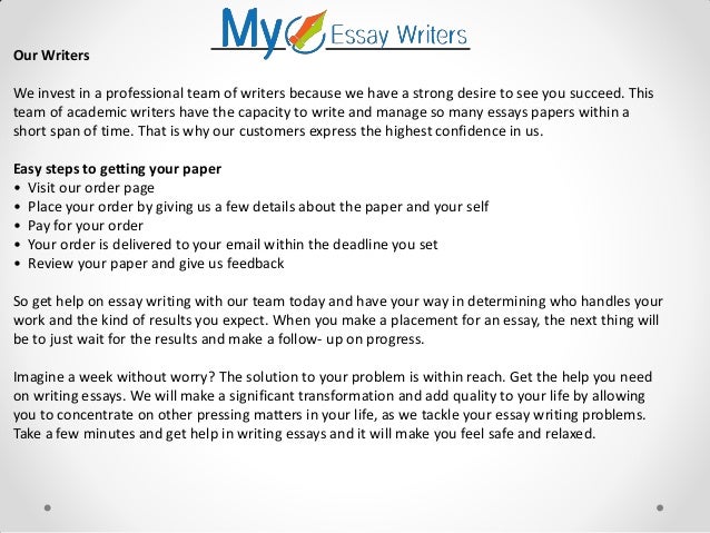 Buy essay writing service