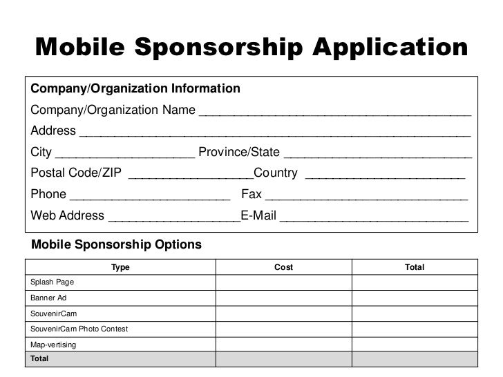 <strong>Sponsorship</strong> Agreement <strong>Template</strong> - biztree.com Event sponsorship form template