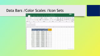 Mastering Advanced Excel: Conditional Formatting, Data Validation ...