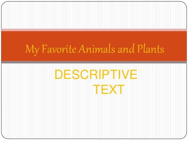 My Favorite Animals And Plants Listening