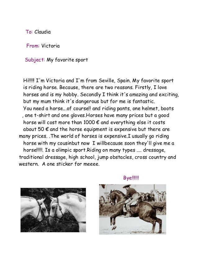 My favourite sport essay