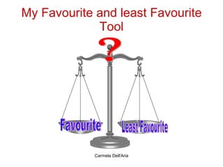 My Favourite and least Favourite Tool Favourite Least Favourite ? 