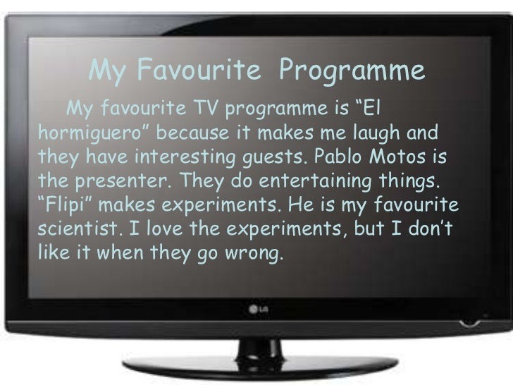 my favourite tv programme essay in english