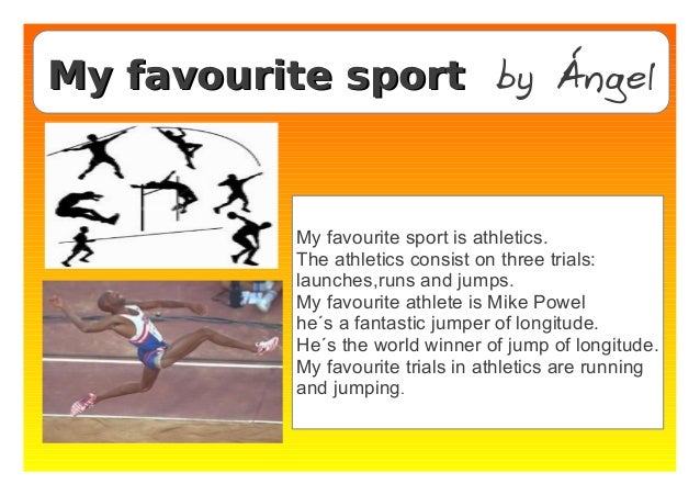 My favourite sport essay