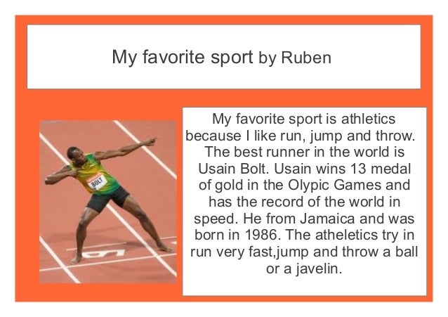 My favourite sport running essay picture
